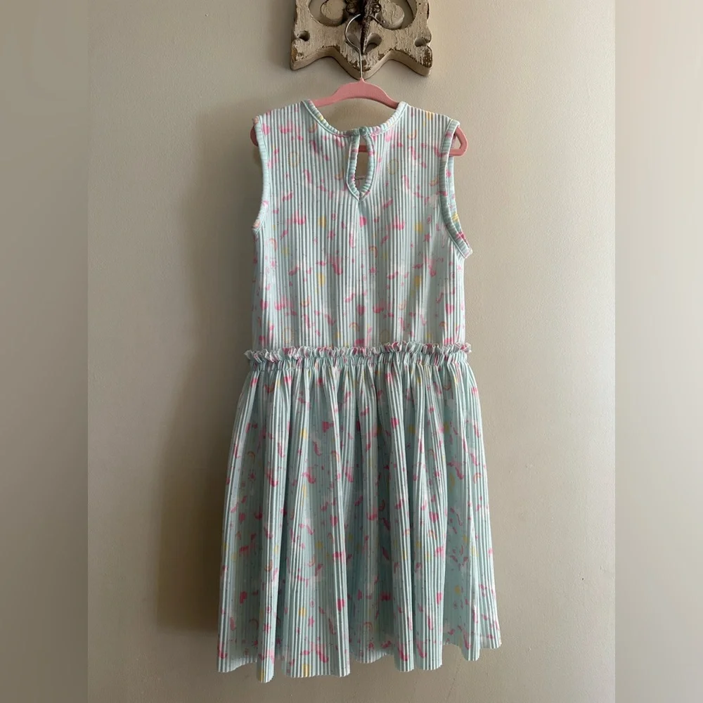 Light blue unicorn dress size 6X